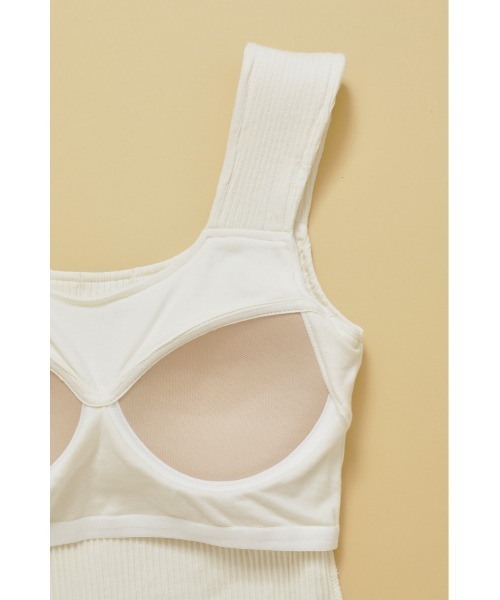 SHEL'TTER ORIGINAL（シェルターオリジナル）の「SDカップインタンクトップ（タンクトップ・レディース・ライトイエロー/パープル/アイボリー/ブラック/ブルー/オレンジ・FREE）」の10枚目の写真