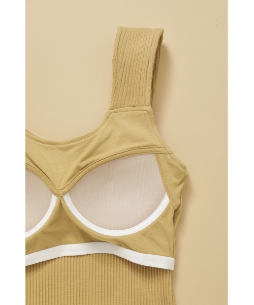 SHEL'TTER ORIGINAL（シェルターオリジナル）の「SDカップインタンクトップ（タンクトップ・レディース・ライトイエロー/パープル/アイボリー/ブラック/ブルー/オレンジ・FREE）」の14枚目の写真