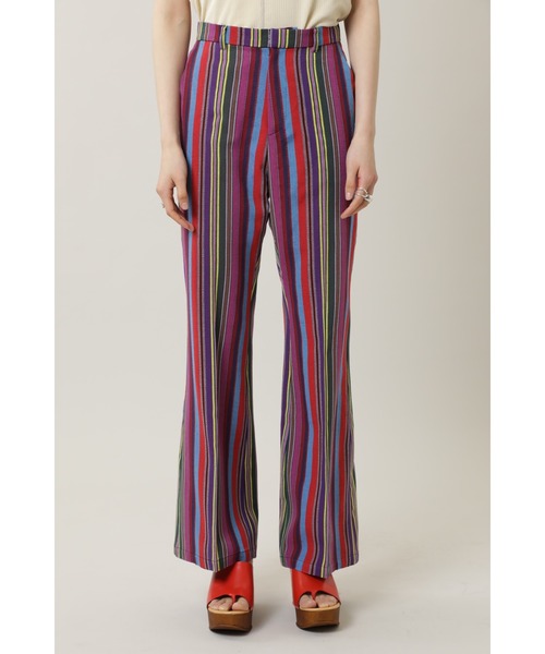 mag.by c（マグバイシー）の「(mag.by c)マルチストライプベルボトムパンツ（その他パンツ・レディース・パープル/ホワイト系その他・SMALL/MEDIUM）」の13枚目の写真