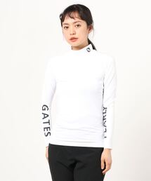 PEARLY GATES | 【PEARLY GATES】BEATRIX COOL ナイロン ベア天竺 長袖 ハイネック カットソー(Tシャツ/カットソー)