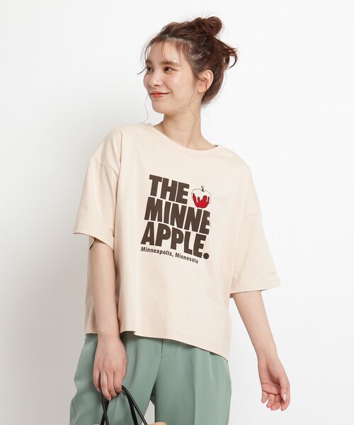 Lee(リー)の「Lee(R)別注 半袖プリントTシャツ(Tシャツ/カットソー・レディース・ベージュ/アイボリー/グレー系その他・02/03)」の1枚目の写真