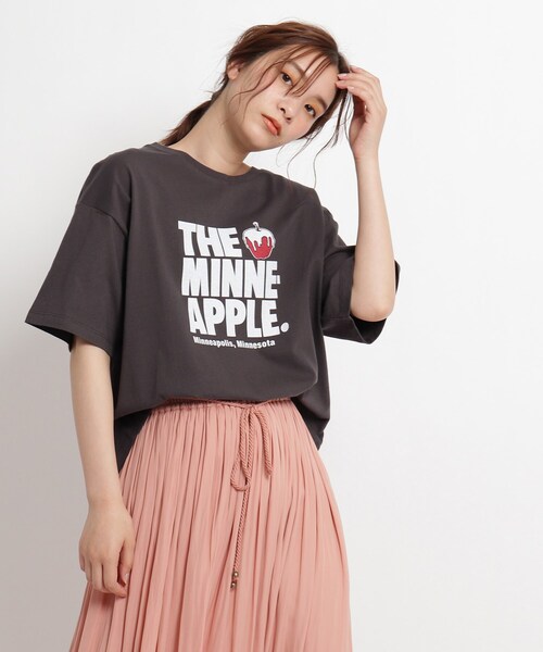 Lee(リー)の「Lee(R)別注 半袖プリントTシャツ(Tシャツ/カットソー・レディース・ベージュ/アイボリー/グレー系その他・02/03)」の3枚目の写真