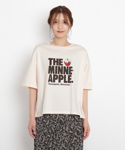 Lee(リー)の「Lee(R)別注 半袖プリントTシャツ(Tシャツ/カットソー・レディース・ベージュ/アイボリー/グレー系その他・02/03)」の4枚目の写真