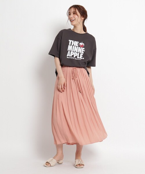 Lee(リー)の「Lee(R)別注 半袖プリントTシャツ(Tシャツ/カットソー・レディース・ベージュ/アイボリー/グレー系その他・02/03)」の5枚目の写真