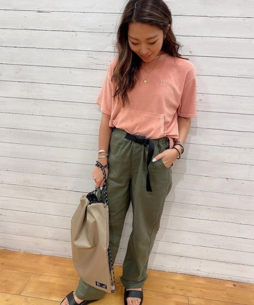 ROXY(ロキシー)の「SAILBOAT/ロキシーウエストゴムストレッチツイルワイドパンツ(チノパンツ・レディース・ベージュ/カーキ・SMALL/MEDIUM/LARGE)」の10枚目の写真