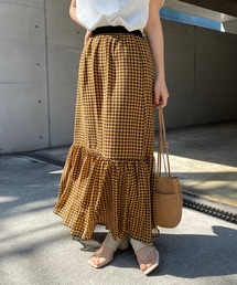 CAPRICIEUX LE'MAGE | ギンガム裾ギャザースカート(スカート)