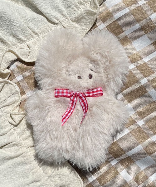 SLURR（スラ―）の「フワフワチャーム おこめ（キーホルダー・レディース・レッド/サックスブルー/イエロー/モカ/ラベンダー・FREE）」の5枚目の写真