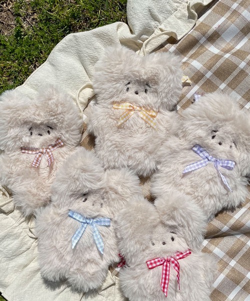 SLURR（スラ―）の「フワフワチャーム おこめ（キーホルダー・レディース・レッド/サックスブルー/イエロー/モカ/ラベンダー・FREE）」の16枚目の写真