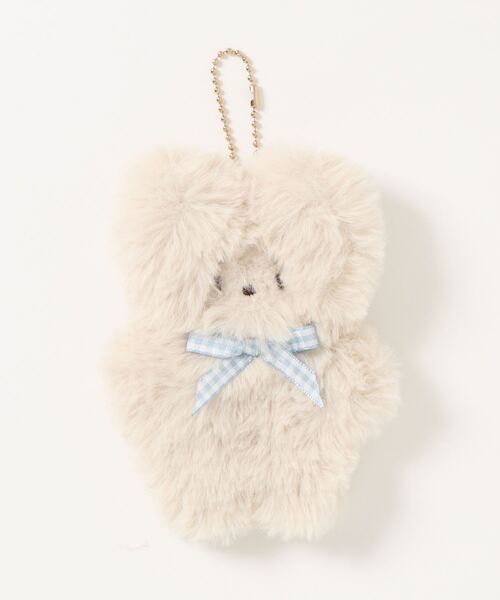 SLURR（スラ―）の「フワフワチャーム おこめ（キーホルダー・レディース・レッド/サックスブルー/イエロー/モカ/ラベンダー・FREE）」の7枚目の写真