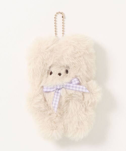 SLURR（スラ―）の「フワフワチャーム おこめ（キーホルダー・レディース・レッド/サックスブルー/イエロー/モカ/ラベンダー・FREE）」の8枚目の写真