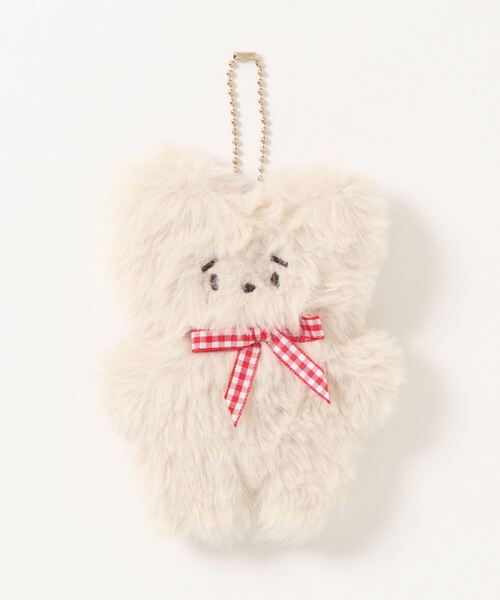 SLURR（スラ―）の「フワフワチャーム おこめ（キーホルダー・レディース・レッド/サックスブルー/イエロー/モカ/ラベンダー・FREE）」の10枚目の写真