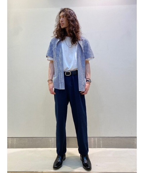 GAP（ギャップ）の「シアサッカー ボタンフロントシャツ（シャツ/ブラウス・メンズ・ライトブルー/ネイビー/ベージュ/レッド・M/S/L/XL/XS）」の13枚目の写真