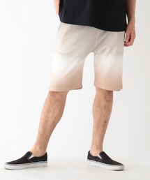 BASECONTROL | ディップダイカラープリント リラックス 裏毛ショーツ(その他パンツ)
