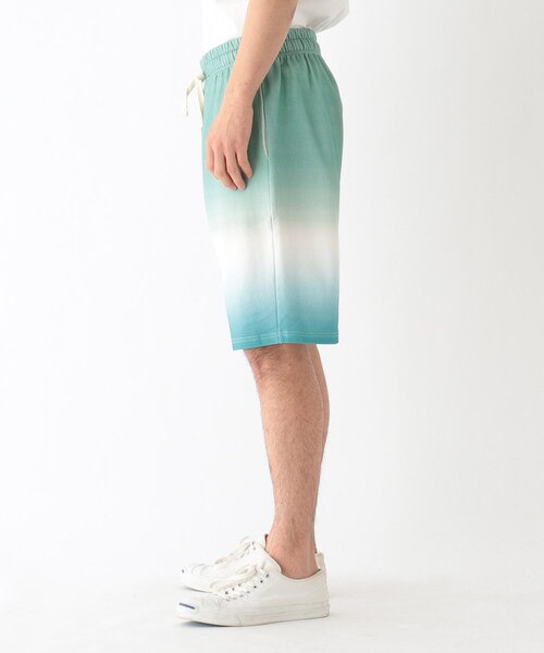 BASECONTROL(ベースコントロール)の「◆ディップダイカラープリント リラックス 裏毛ショーツ(その他パンツ・メンズ・ライトグリーン/キャメル/ライトパープル・02/03/04)」の4枚目の写真