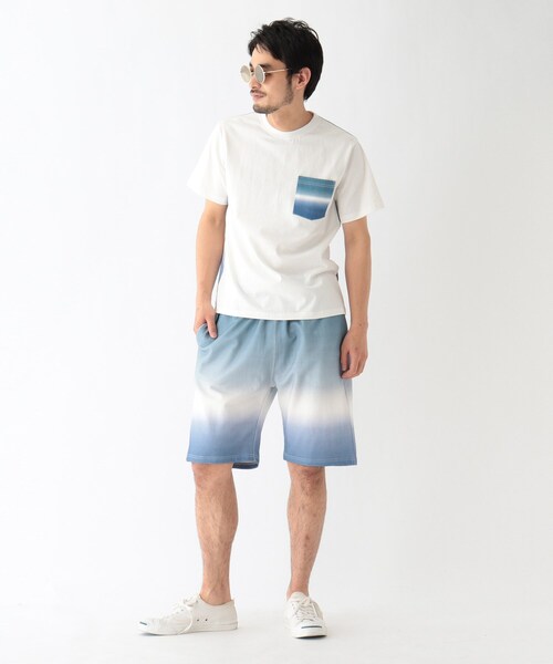 BASECONTROL(ベースコントロール)の「◆ディップダイカラープリント リラックス 裏毛ショーツ(その他パンツ・メンズ・ライトグリーン/キャメル/ライトパープル・02/03/04)」の14枚目の写真