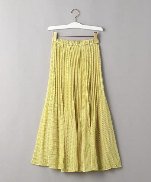BEAUTY&YOUTH UNITED ARROWS（ビューティーアンドユースユナイテッドアローズ）の「BY ミニドットプリーツマキシスカート -ウォッシャブル-（スカート・レディース・イエロー/ブラック・SMALL/MEDIUM）」の15枚目の写真