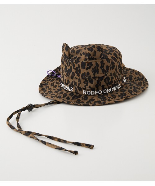 RODEO CROWNS WIDE BOWL（ロデオクラウンズワイドボウル）の「ベアーサファリハット（キャップ・キッズ・マルチ/ブラウン系その他・FREE）」の2枚目の写真