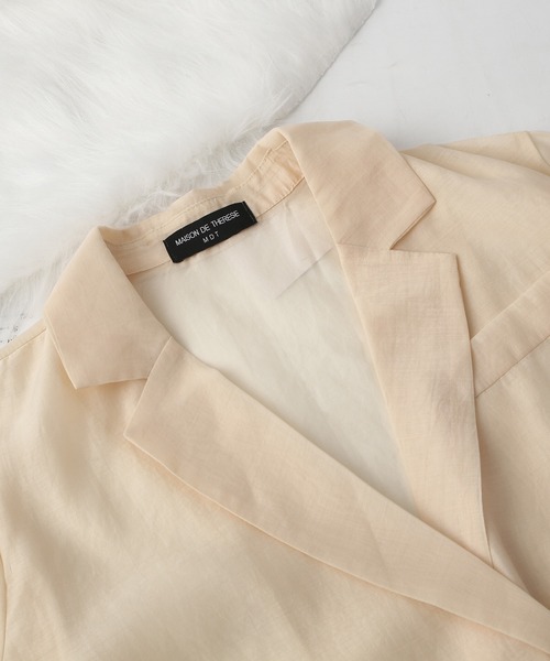 MAISON DE THERESE(メゾン ド テレーズ)の「サマージャケット(テーラードジャケット・レディース・イエロー/パープル・M)」の18枚目の写真