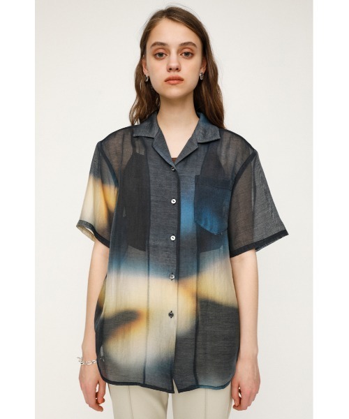 SLY(スライ)の「KITAOKA X SLY PHOTO SHEER SH/シアーシャツ(シャツ/ブラウス・レディース・ブルー系その他/レッド系その他・FREE)」の14枚目の写真