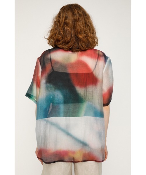 SLY(スライ)の「KITAOKA X SLY PHOTO SHEER SH/シアーシャツ(シャツ/ブラウス・レディース・ブルー系その他/レッド系その他・FREE)」の10枚目の写真
