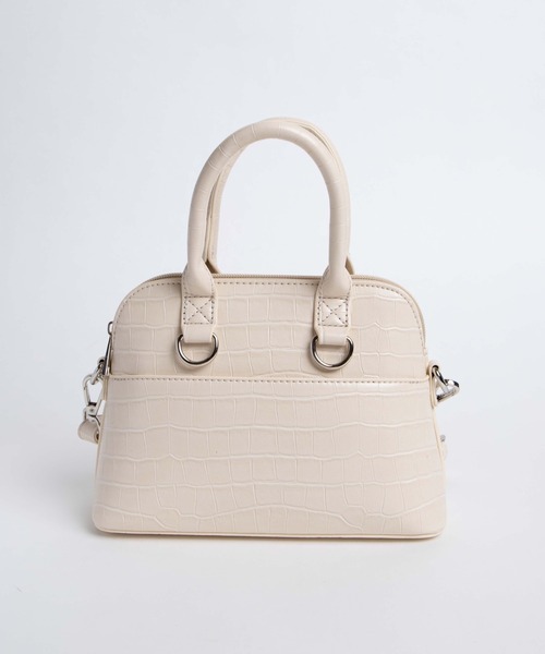 WEGO(ウィゴー)の「WEGO/クロコミニボストンショルダーバッグ(ショルダーバッグ・レディース・オフホワイト/ブラック・FREE)」の16枚目の写真