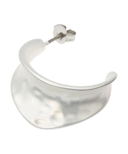 CRAFT STANDARD BOUTIQUE（クラフトスタンダードブティック）の「ニュアンスワイドフープピアス　＊（ピアス（両耳用）・レディース・シルバー/ゴールド・FREE）」の6枚目の写真