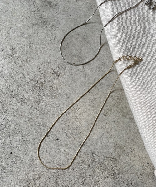 CAPRICIEUX LE'MAGE（カプリシューレマージュ）の「【GOLDY/ゴールディ】スネークチェーンショートネックレス（ネックレス・レディース・ゴールド/シルバー・FREE）」の5枚目の写真