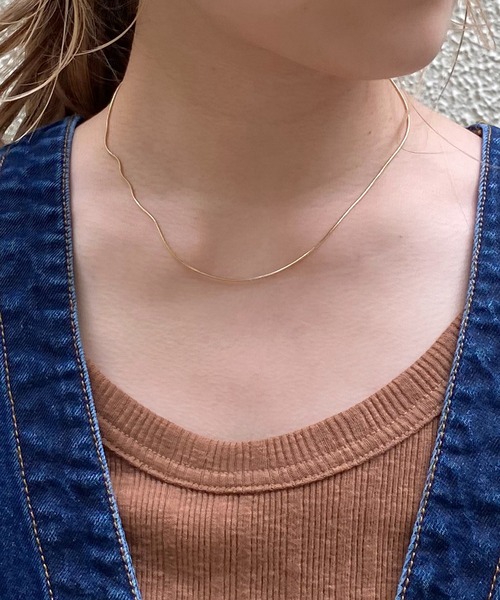 CAPRICIEUX LE'MAGE（カプリシューレマージュ）の「【GOLDY/ゴールディ】スネークチェーンショートネックレス（ネックレス・レディース・ゴールド/シルバー・FREE）」の6枚目の写真