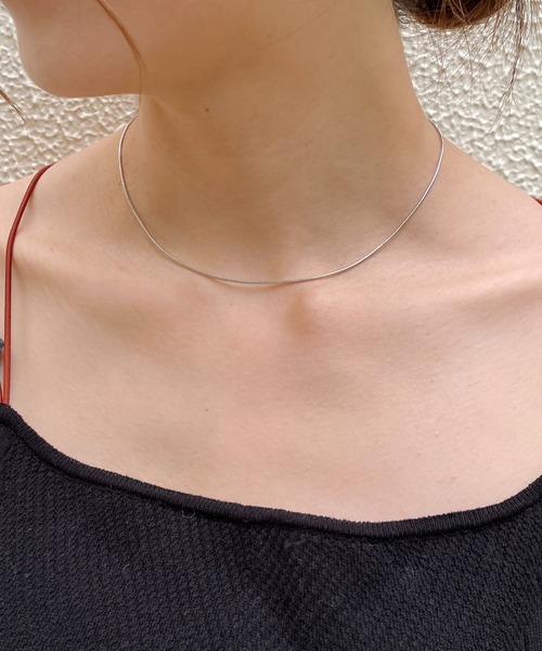 CAPRICIEUX LE'MAGE（カプリシューレマージュ）の「【GOLDY/ゴールディ】スネークチェーンショートネックレス（ネックレス・レディース・ゴールド/シルバー・FREE）」の9枚目の写真