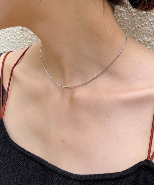 CAPRICIEUX LE'MAGE（カプリシューレマージュ）の「【GOLDY/ゴールディ】スネークチェーンショートネックレス（ネックレス・レディース・ゴールド/シルバー・FREE）」の10枚目の写真