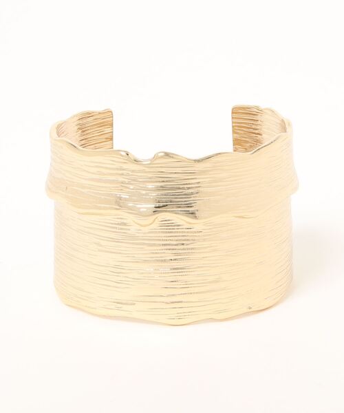 MERCURYDUO（マーキュリーデュオ）の「変形ワイドバングル（ピアス（両耳用）・レディース・シルバー/ゴールド・FREE）」の2枚目の写真