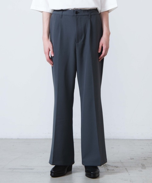 WEGO（ウィゴー）の「WEGO/ワイドフレアスラックス（スラックス・メンズ・ダークグレー/ブラック・MEDIUM/LARGE）」の15枚目の写真