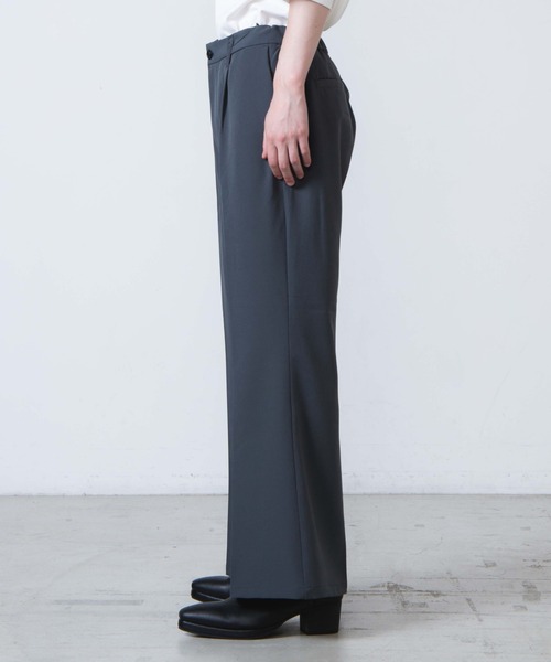 WEGO（ウィゴー）の「WEGO/ワイドフレアスラックス（スラックス・メンズ・ダークグレー/ブラック・MEDIUM/LARGE）」の17枚目の写真