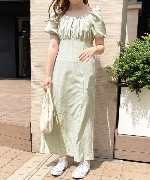 apres jour clair(アプレジュールクレア)の「【apres jour clair】ハイウエスト切り替えロングワンピース【ZOZOTOWN限定アイテム】(ワンピース・レディース・ベージュ/モカ/ミント・SMALL/X-LARGE/MEDIUM)」の7枚目の写真