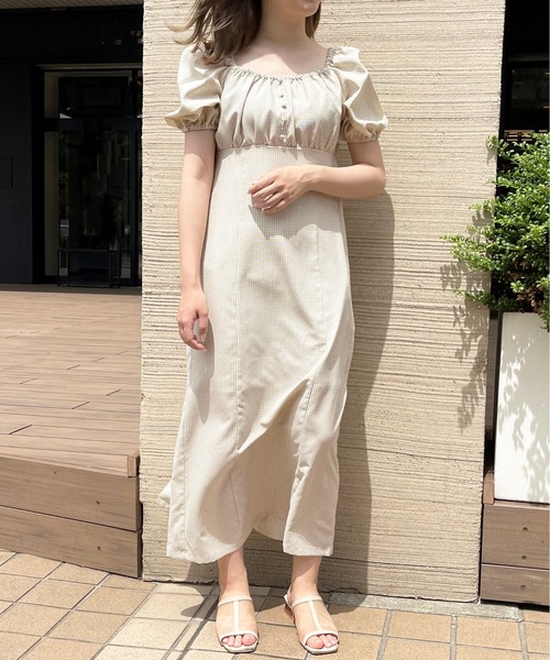 apres jour clair(アプレジュールクレア)の「【apres jour clair】ハイウエスト切り替えロングワンピース【ZOZOTOWN限定アイテム】(ワンピース・レディース・ベージュ/モカ/ミント・SMALL/X-LARGE/MEDIUM)」の18枚目の写真