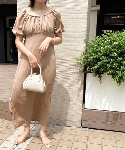 apres jour clair(アプレジュールクレア)の「【apres jour clair】ハイウエスト切り替えロングワンピース【ZOZOTOWN限定アイテム】(ワンピース・レディース・ベージュ/モカ/ミント・SMALL/X-LARGE/MEDIUM)」の13枚目の写真
