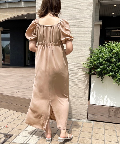 apres jour clair(アプレジュールクレア)の「【apres jour clair】ハイウエスト切り替えロングワンピース【ZOZOTOWN限定アイテム】(ワンピース・レディース・ベージュ/モカ/ミント・SMALL/X-LARGE/MEDIUM)」の16枚目の写真