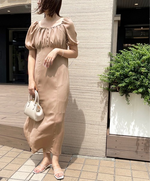 apres jour clair(アプレジュールクレア)の「【apres jour clair】ハイウエスト切り替えロングワンピース【ZOZOTOWN限定アイテム】(ワンピース・レディース・ベージュ/モカ/ミント・SMALL/X-LARGE/MEDIUM)」の15枚目の写真