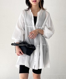 ティアードチュニックブラウス