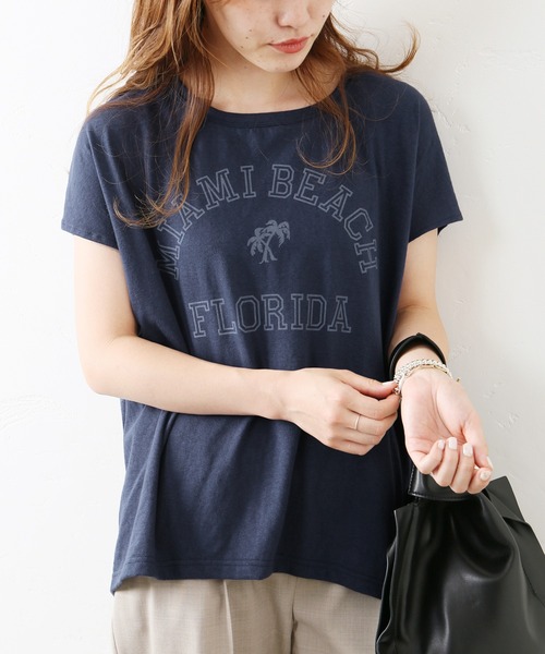 RIDING HIGH（ライディングハイ）の「【RIDING HIGH/ライディングハイ】ラフィテンジク別注Tシャツ◆3（Tシャツ/カットソー・レディース・ピンク/ブラウン系その他/ネイビー系1/ホワイト/ブラック・FREE）」の4枚目の写真