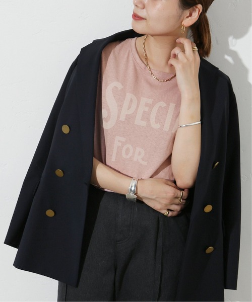 RIDING HIGH（ライディングハイ）の「【RIDING HIGH/ライディングハイ】ラフィテンジク別注Tシャツ◆3（Tシャツ/カットソー・レディース・ピンク/ブラウン系その他/ネイビー系1/ホワイト/ブラック・FREE）」の5枚目の写真