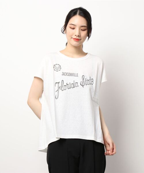 RIDING HIGH（ライディングハイ）の「【RIDING HIGH/ライディングハイ】ラフィテンジク別注Tシャツ◆3（Tシャツ/カットソー・レディース・ピンク/ブラウン系その他/ネイビー系1/ホワイト/ブラック・FREE）」の7枚目の写真