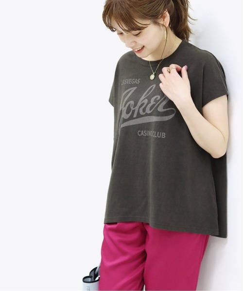 RIDING HIGH（ライディングハイ）の「【RIDING HIGH/ライディングハイ】ラフィテンジク別注Tシャツ◆3（Tシャツ/カットソー・レディース・ピンク/ブラウン系その他/ネイビー系1/ホワイト/ブラック・FREE）」の21枚目の写真