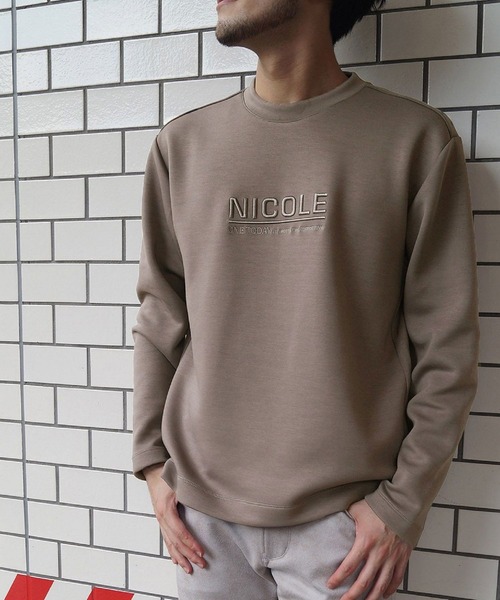 HIDEAWAYS NICOLE（ハイダウェイニコル）の「ダンボールニットプルオーバー（Tシャツ/カットソー・メンズ・ブラック/オフホワイト/モカ/杢グレー・LARGE/X-LARGE/MEDIUM）」の4枚目の写真