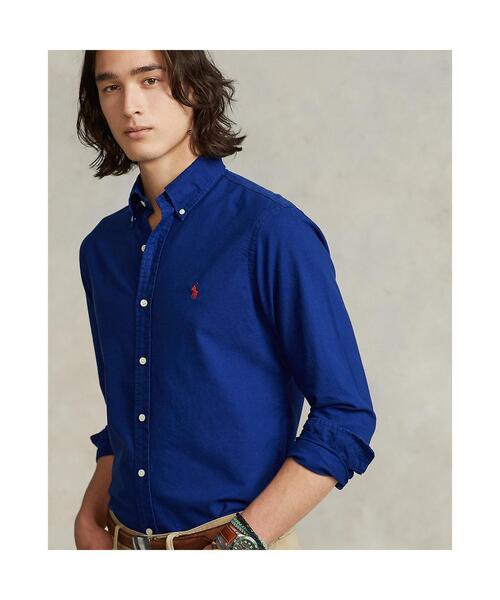 POLO RALPH LAUREN（ポロ ラルフ ローレン）の「クラシック フィット ガーメントダイド オックスフォード シャツ（シャツ/ブラウス・メンズ・ブルー・M/XS/L/S/XL/XXL）」の4枚目の写真