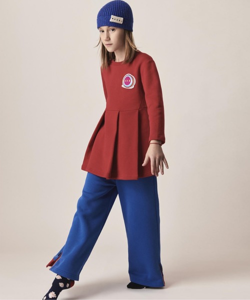 MARNI(マルニ)の「MARNI(マルニ)Kids & Junior ウールブレンドブランドロゴ入りニット帽(ニットキャップ/ビーニー・キッズ・ピンク/ブルー・Ⅰ/Ⅱ/Ⅲ)」の7枚目の写真