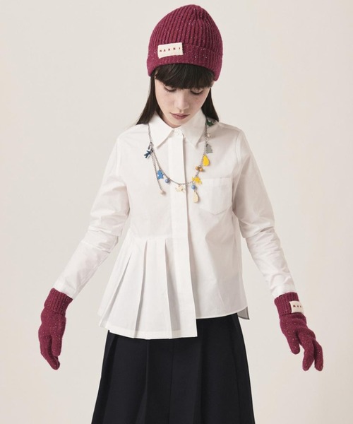 MARNI(マルニ)の「MARNI(マルニ)Kids & Junior ウールブレンドブランドロゴ入りニット帽(ニットキャップ/ビーニー・キッズ・ピンク/ブルー・Ⅰ/Ⅱ/Ⅲ)」の13枚目の写真