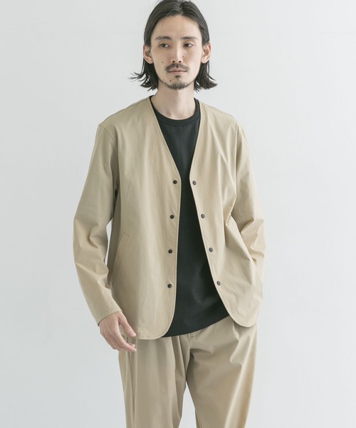 URBAN RESEARCH（アーバンリサーチ）の「タスランナイロンノーカラーブルゾン（ブルゾン・メンズ・ベージュ/グレー系その他/ブルー系その他・MEDIUM/LARGE）」の20枚目の写真