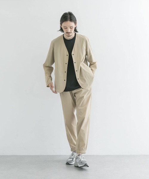 URBAN RESEARCH（アーバンリサーチ）の「タスランナイロンノーカラーブルゾン（ブルゾン・メンズ・ベージュ/グレー系その他/ブルー系その他・MEDIUM/LARGE）」の14枚目の写真