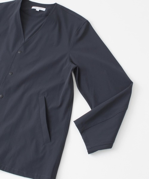 URBAN RESEARCH（アーバンリサーチ）の「タスランナイロンノーカラーブルゾン（ブルゾン・メンズ・ベージュ/グレー系その他/ブルー系その他・MEDIUM/LARGE）」の7枚目の写真